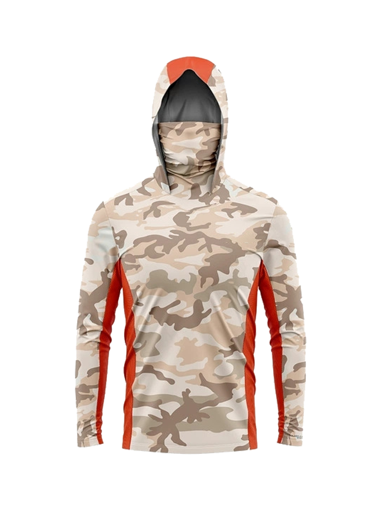 Fishing Shirt Uv Protection - Desert Camo Men Fishing Hooded Shirt