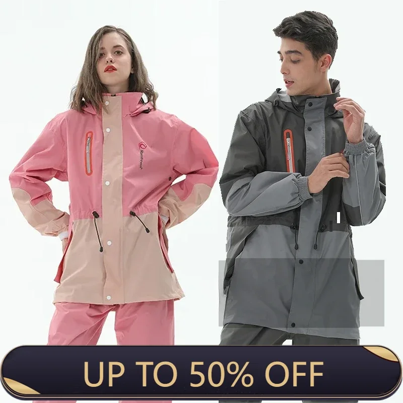 Fishing Rain Suit - Split Raincoat Jacket Rain Pants Suit