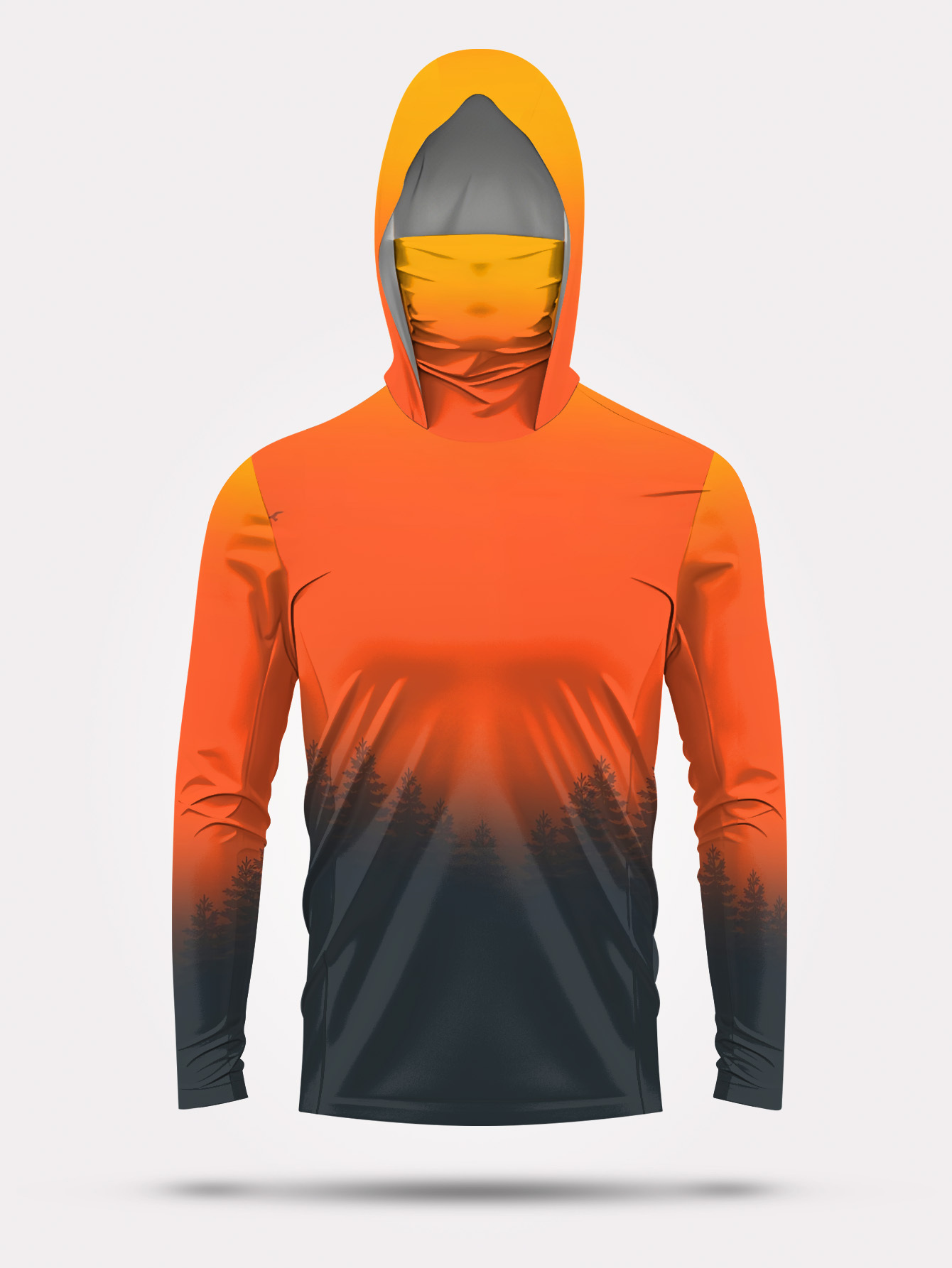 Men's Gradient Forest Printed  - Fishing Hoodie recension och pris