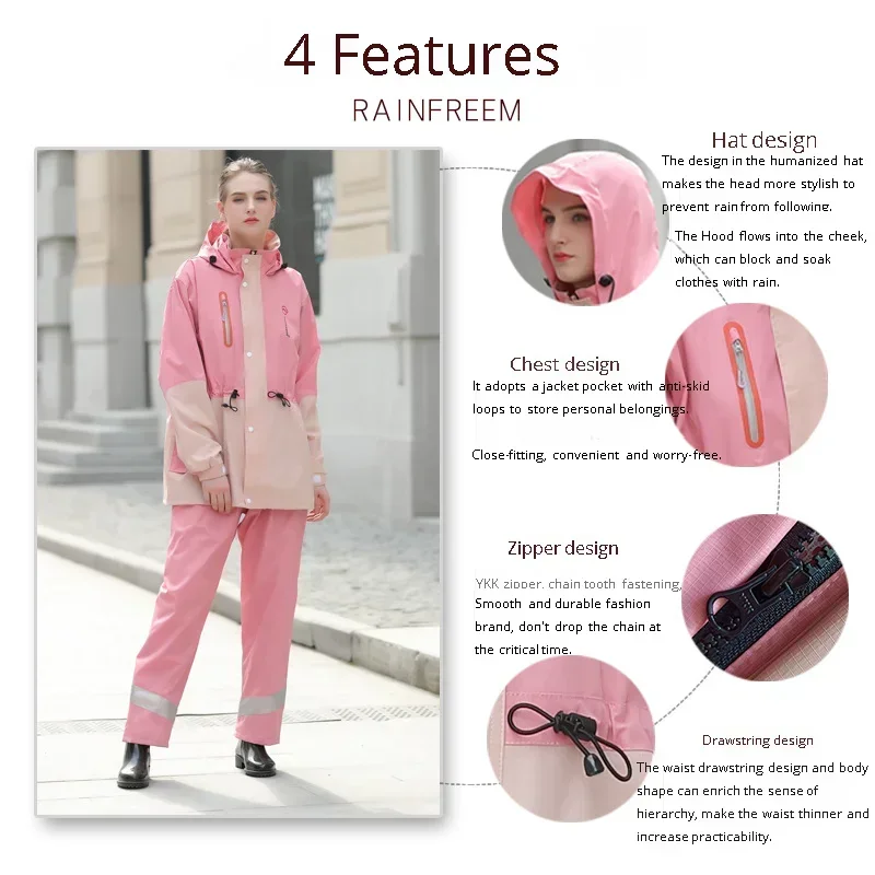 Split Raincoat Jacket Rain Pan - Fishing Rain Suit recension och pris