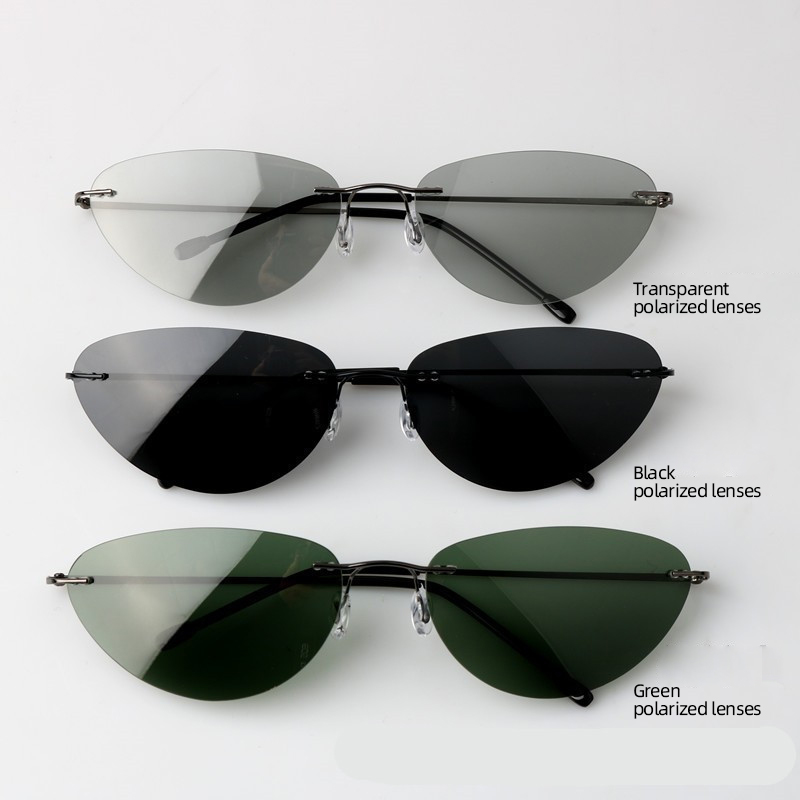 Fashion Rimless Sunglasses, Ca - Fishing Sunglasses Polarized recension och pris